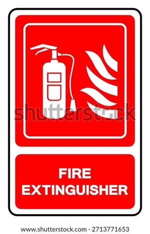 Fire Extinguisher Symbol Sign, Vector Illustration, Isolate On White Background Label. EPS10