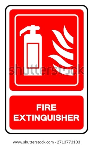 Fire Extinguisher Symbol Sign ,Vector Illustration, Isolate On White Background Label .EPS10 