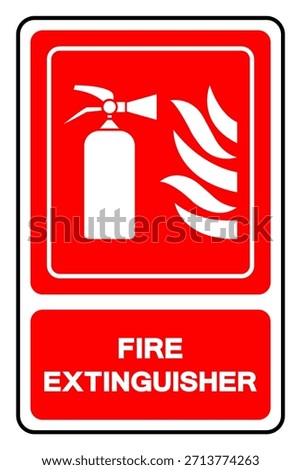 Fire Extinguisher Symbol Sign, Vector Illustration, Isolate On White Background Label. EPS10