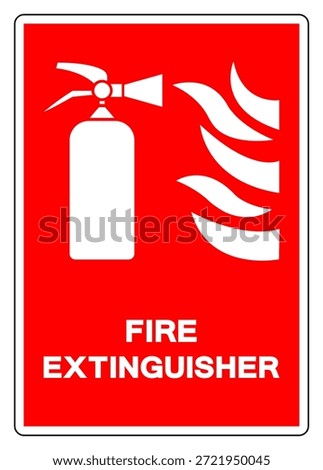 Fire Extinguisher Symbol Sign, Vector Illustration, Isolate On White Background Label. EPS10
