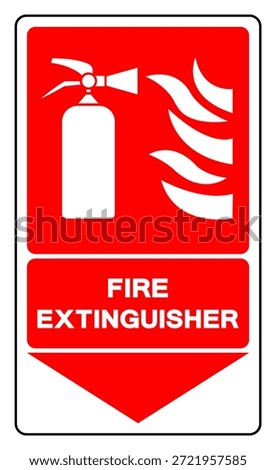 Fire Extinguisher Symbol Sign, Vector Illustration, Isolate On White Background Label. EPS10
