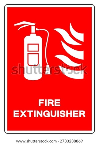 Fire Extinguisher Symbol Sign, Vector Illustration, Isolate On White Background Label. EPS10