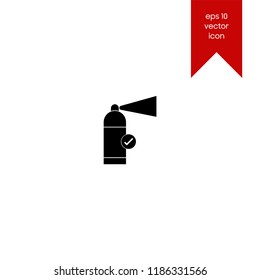 Fire extinguisher symbol vector icon