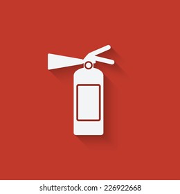 fire extinguisher symbol - vector illustration. eps 10