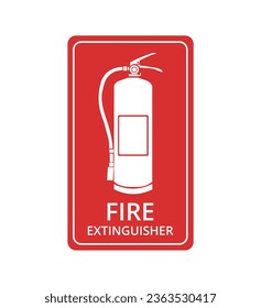 Fire Extinguisher Symbol. Vector Illustration.
