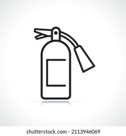fire extinguisher thin line icon