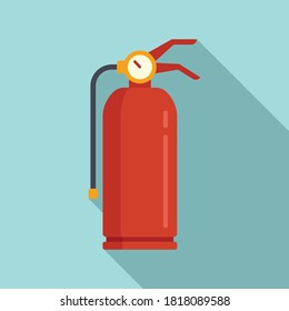 Icono de la herramienta extinguidor de incendios. Ilustración plana del icono vectorial de la herramienta de extinción de incendios para el diseño web