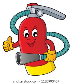 Fire extinguisher topic image 1 - eps10 vector illustration.
