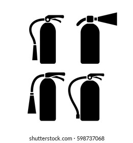 Fire extinguisher vector eps pictogram illustration on white background