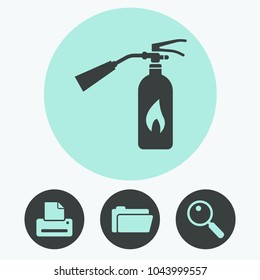 Fire extinguisher vector icon