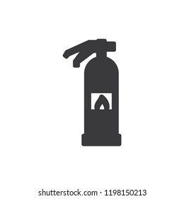 Fire extinguisher vector icon 