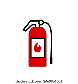 fire extinguisher - vector icon	