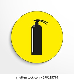 Fire extinguisher. Vector icon.
