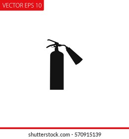 Fire extinguisher  Vector Icon.