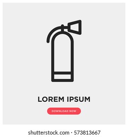 Fire extinguisher vector icon