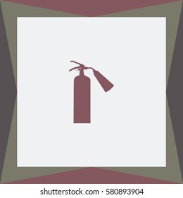 Fire extinguisher  Vector Icon.