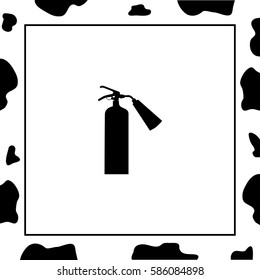 Fire extinguisher  Vector Icon. 