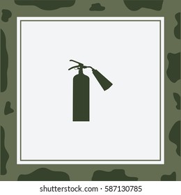 Fire extinguisher  Vector Icon.