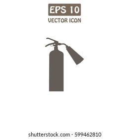 Fire extinguisher  Vector Icon.  