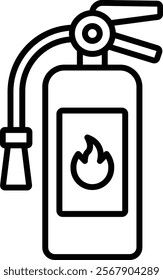 Fire Extinguisher vector icon. Can be used for printing, mobile and web applications.