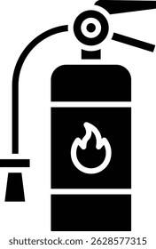 Ícone do vetor Extintor de incêndio. Pode ser usado para impressão, aplicativos móveis e da Web.