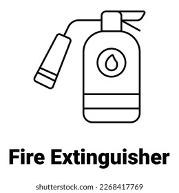 Fire extinguisher Vector Icon easily modify

