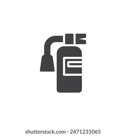 Fire Extinguisher vector icon. filled flat sign for mobile concept and web design. Fire Extinguisher glyph icon. Symbol, logo illustration. Vector graphics