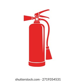 Ícone Vetor Extintor de Incêndio - Sinal de Segurança de Aviso de Emergência de Combate a Incêndios