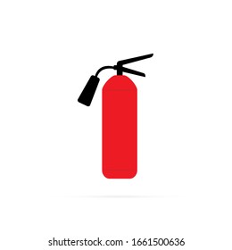 Fire extinguisher. Fire vector icon. Illustration.