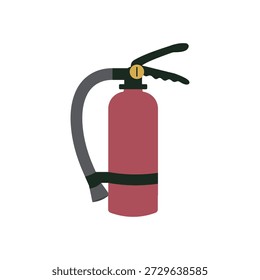Ilustración del icono del Vector del extintor de incendios. Equipo de seguridad para protección contra incendios de emergencia, adecuado para el lugar de trabajo, laboratorio, industrial y diseño de seguridad pública.