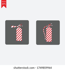 Fire extinguisher vector icon, Fire Extinguisher Icon vector image.