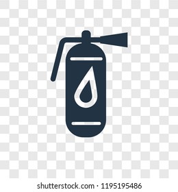 Fire extinguisher vector icon isolated on transparent background, Fire extinguisher transparency logo concept