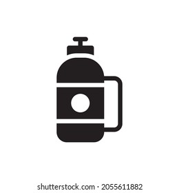 Fire extinguisher vector icon, isolated on white background