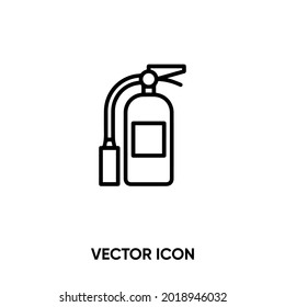 Fire extinguisher vector icon. Modern, simple flat vector illustration for website or mobile app.Fire symbol, logo illustration. Pixel perfect vector graphics	