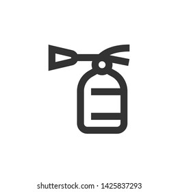 Fire extinguisher vector icon, monocolor symbol