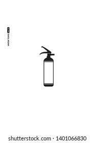 Fire extinguisher - vector icon on white background. Symbol for web, infographics, print design and mobile UX/UI kit. Vector illustration, EPS10.