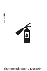 Fire extinguisher - vector icon on white background. Symbol for web, infographics, print design and mobile UX/UI kit. Vector illustration, EPS10.