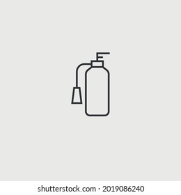 fire extinguisher vector icon  fire safety 