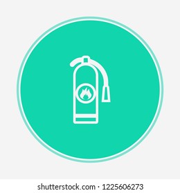 Fire extinguisher vector icon sign symbol