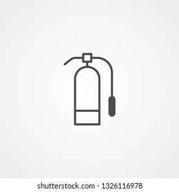 Fire extinguisher vector icon sign symbol