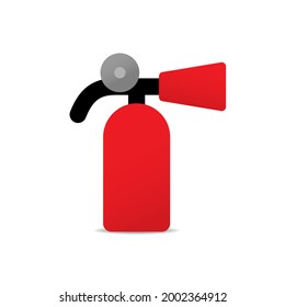 Icono vectorial del extinguidor de incendios. Símbolo de extinguidor aislado. Ilustración del vector EPS S10