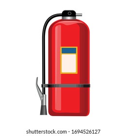 Fire extinguisher vector icon.Cartoon vector icon isolated on white background fire extinguishe.