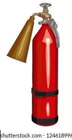 Fire extinguisher. Vector illustration.