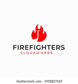 fire extinguisher vector logo design