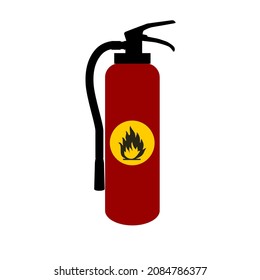 Vector del extintor de incendios para símbolo de señalización y seguridad. ilustración