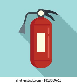 Icono de agua del extinguidor de incendios. Ilustración plana del icono del vector de extinción de incendios para el diseño web