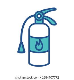 fire extinguishers icon design, flat style icon collection