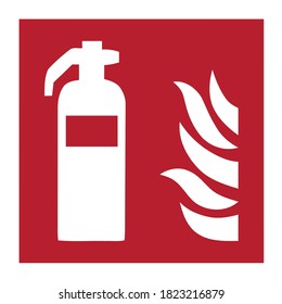 logotipo de extinción de incendios F001 ISO7010