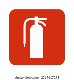 Fire extinguishing vector editable icon