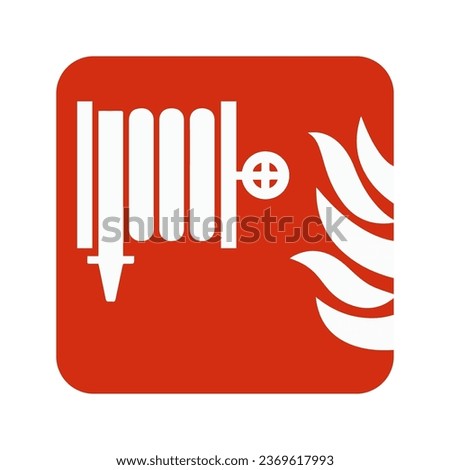 Fire extinguishing vector editable icon, water tap 